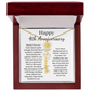Personalized 4th Wedding Anniversary Gift for Wife – Customized Birth Flower Name Necklace – Unique Anniversary Gift Ideas for Wife from Husband