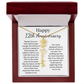 Personalized 12th Anniversary Gift for Wife – Customized Birth Flower Name Necklace – Unique Twelfth Wedding Anniversary Gift Ideas for Wife