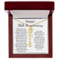 Personalized 16th Anniversary Gift for Wife – Customized Birth Flower Name Necklace – Unique Sixteenth Wedding Anniversary Gift Ideas for Wife