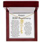 Personalized 80th Anniversary Gift for Wife – Customized Birth Flower Name Necklace – Unique Eightieth Wedding Anniversary Gift Ideas for Wife from Husband