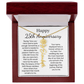 Personalized 25th Wedding Anniversary Gift for her  - Custom Birth Flower Name Necklace for Wife. - Unique Anniversary Gift from Husband to Wife