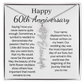 Personalized 60th Anniversary Gift for Wife – Customized Birth Flower Name Necklace – Unique Sixtieth Wedding Anniversary Gift Ideas for Wife from Husband