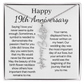 Personalized 19th Anniversary Gift for Wife – Customized Birth Flower Name Necklace – Unique Nineteenth Wedding Anniversary Gift Ideas for Wife from Husband