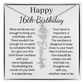 Personalized 16th Birthday Gift for Her  – Customized Birth Flower Name Necklace – Jewelry Gift for Granddaughter, Daughter, or Niece