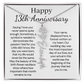 Personalized 13th Wedding Anniversary Gift for Wife – Customized Birth Flower Name Necklace – Unique Thirteenth Anniversary Gift Ideas for Wife from Husband