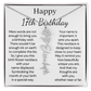 Personalized 17th  Birthday Gift for Her – Customized Birth Flower Name Necklace – Jewelry Gift for Daughter, Granddaughter, or Niece