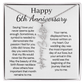 Personalized 6th Wedding Anniversary Gift for Wife – Customized Birth Flower Name Necklace – Unique Sixth Anniversary Gift Ideas for Wife from Husband