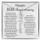 Personalized 80th Anniversary Gift for Wife – Customized Birth Flower Name Necklace – Unique Eightieth Wedding Anniversary Gift Ideas for Wife from Husband