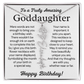 Personalized Birthday Gift for Goddaughter – Customized Birth Flower Name Necklace – Jewelry Gift from Godmother