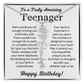 Personalized Gift for Teenager – Customized Birth Flower Name Necklace – Jewelry Gift for 13th Birthday