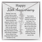 Personalized 35th Anniversary Gift for Wife – Customized Birth Flower Name Necklace – Unique Thirty-Fifth Wedding Anniversary Gift Ideas for Wife from Husband