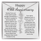 Personalized 49th Anniversary Gift for Wife – Customized Birth Flower Name Necklace – Unique Forty-Ninth Wedding Anniversary Gift Ideas for Wife from Husband