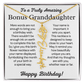 Personalized Bonus Granddaughter  Birthday Gift – Customized Birth Flower Name Necklace – Jewelry Gift from Grandma
