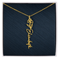 Personalized Birth Flower Name Necklace LUXURY BOX,Famprecious Gifts Birthflower necklace Custom Flower Chain Gift