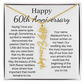 Personalized 60th Anniversary Gift for Wife – Customized Birth Flower Name Necklace – Unique Sixtieth Wedding Anniversary Gift Ideas for Wife from Husband