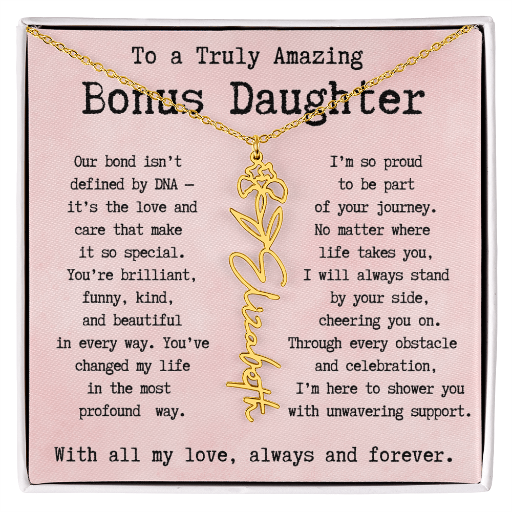 Personalized Gift for Bonus Daughter - I'm so proud   to be part  of your journey.
