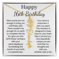 Personalized 16th Birthday Gift for Her  – Customized Birth Flower Name Necklace – Jewelry Gift for Granddaughter, Daughter, or Niece