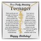 Personalized Gift for Teenager – Customized Birth Flower Name Necklace – Jewelry Gift for 13th Birthday