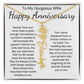 Personalized Anniversary Gift for Wife – Customized Birth Flower Name Necklace – Unique Wedding Anniversary Jewelry Gift from Husband