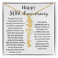 Personalized 80th Anniversary Gift for Wife – Customized Birth Flower Name Necklace – Unique Eightieth Wedding Anniversary Gift Ideas for Wife from Husband