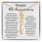Personalized 4th Wedding Anniversary Gift for Wife – Customized Birth Flower Name Necklace – Unique Anniversary Gift Ideas for Wife from Husband