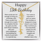 Personalized 13th Birthday Gift for Her – Customized Birth Flower Name Necklace – Teen Birthday Jewelry Gift for Granddaughter, Daughter, or Niece