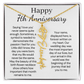Personalized 7th Wedding Anniversary Gift for Wife – Customized Birth Flower Name Necklace – Unique Seventh Anniversary Gift Ideas for Wife from Husband