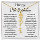 Personalized 17th  Birthday Gift for Her – Customized Birth Flower Name Necklace – Jewelry Gift for Daughter, Granddaughter, or Niece