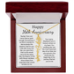 Personalized 16th Anniversary Gift for Wife – Customized Birth Flower Name Necklace – Unique Sixteenth Wedding Anniversary Gift Ideas for Wife