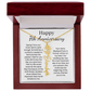 Personalized 7th Wedding Anniversary Gift for Wife – Customized Birth Flower Name Necklace – Unique Seventh Anniversary Gift Ideas for Wife from Husband