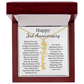 Personalized 3rd Wedding Anniversary Gift for Wife – Customized Birth Flower Name Necklace – Unique Third Anniversary Gift Ideas for Wife from Husband