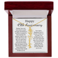 Personalized 49th Anniversary Gift for Wife – Customized Birth Flower Name Necklace – Unique Forty-Ninth Wedding Anniversary Gift Ideas for Wife from Husband