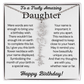 Personalized Birthday Gift for Daughter – Customized Birth Flower Name Necklace – Birthday Jewelry Gift from Mom or Dad