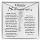 Personalized 7th Wedding Anniversary Gift for Wife – Customized Birth Flower Name Necklace – Unique Seventh Anniversary Gift Ideas for Wife from Husband