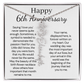 Personalized 6th Wedding Anniversary Gift for Wife – Customized Birth Flower Name Necklace – Unique Sixth Anniversary Gift Ideas for Wife from Husband
