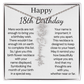 Personalized 18th Birthday Gift for Her  – Customized Birth Flower Name Necklace – 18th Birthday Jewelry Gift for Granddaughter, Daughter, or Niece