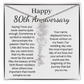Personalized 80th Anniversary Gift for Wife – Customized Birth Flower Name Necklace – Unique Eightieth Wedding Anniversary Gift Ideas for Wife from Husband