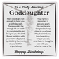 Personalized Birthday Gift for Goddaughter – Customized Birth Flower Name Necklace – Jewelry Gift from Godmother
