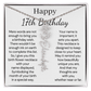 Personalized 17th  Birthday Gift for Her – Customized Birth Flower Name Necklace – Jewelry Gift for Daughter, Granddaughter, or Niece