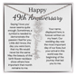 Personalized 49th Anniversary Gift for Wife – Customized Birth Flower Name Necklace – Unique Forty-Ninth Wedding Anniversary Gift Ideas for Wife from Husband