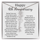 Personalized 4th Wedding Anniversary Gift for Wife – Customized Birth Flower Name Necklace – Unique Anniversary Gift Ideas for Wife from Husband