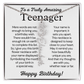 Personalized Gift for Teenager – Customized Birth Flower Name Necklace – Jewelry Gift for 13th Birthday