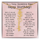 Personalized Birthday Gift for Her – Customized Birth Flower Name Necklace – Unique Jewelry Gift from Friend, Family, or Loved One
