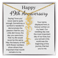 Personalized 49th Anniversary Gift for Wife – Customized Birth Flower Name Necklace – Unique Forty-Ninth Wedding Anniversary Gift Ideas for Wife from Husband