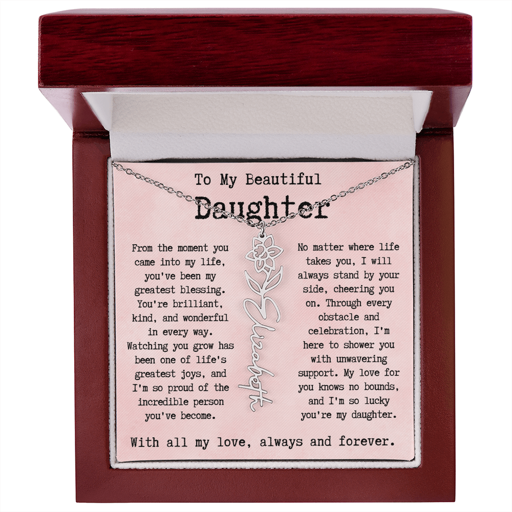 Personalized Gift for Daughter - Birthflower Necklace.pdf