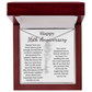 Personalized 16th Anniversary Gift for Wife – Customized Birth Flower Name Necklace – Unique Sixteenth Wedding Anniversary Gift Ideas for Wife