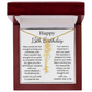 Personalized 15th Birthday Gift for Her – Customized Birth Flower Name Necklace – 15th Birthday Jewelry Gift for Granddaughter, Daughter, or Niece