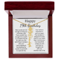 Personalized 19th Birthday Gift for Her  – Customized Birth Flower Name Necklace – 19th Birthday Jewelry Gift for Granddaughter, Daughter, or Niece