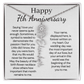 Personalized 7th Wedding Anniversary Gift for Wife – Customized Birth Flower Name Necklace – Unique Seventh Anniversary Gift Ideas for Wife from Husband