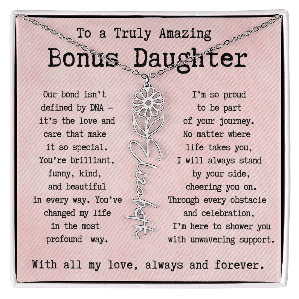 Personalized Gift for Bonus Daughter - I'm so proud   to be part  of your journey.